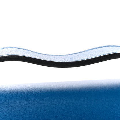 Hermes Swift Kelly Pochette Clutch Bleu France 10 of 11