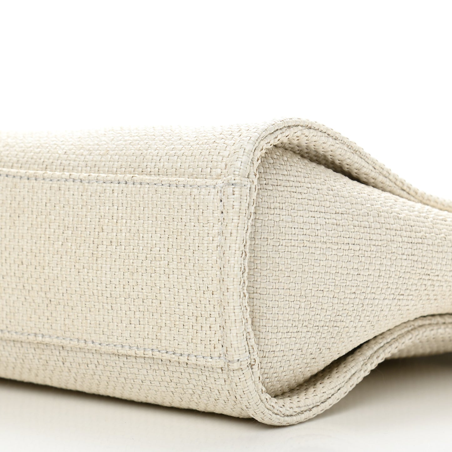 Mixed Fibers Mini Deauville Tote White