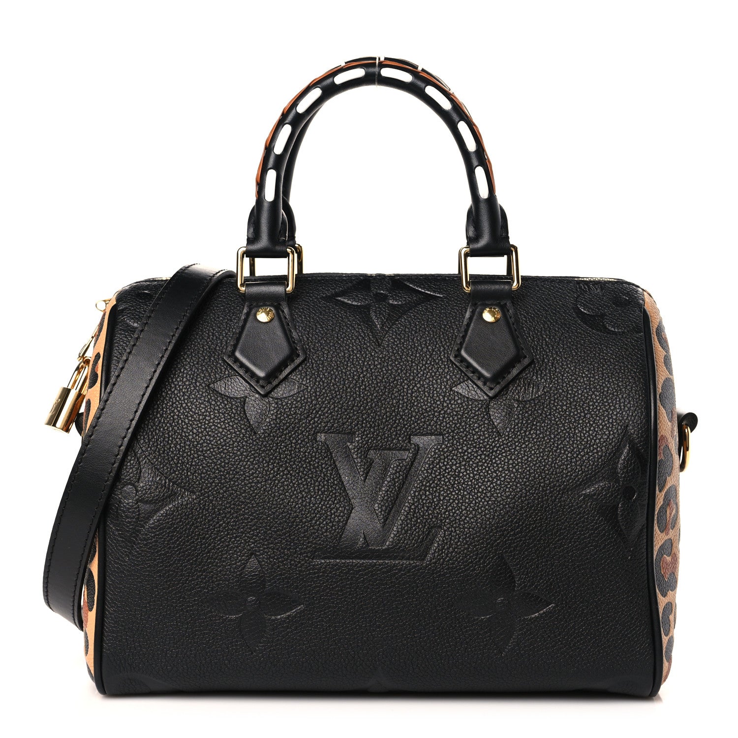 Louis Vuitton Empreinte Monogram Giant Wild At Heart Speedy Bandouliere 25 Black 1 of 8
