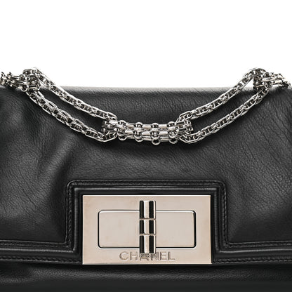Chanel Grained Calfskin Mademoiselle Lock Bijoux Chain Flap Black 8 of 13