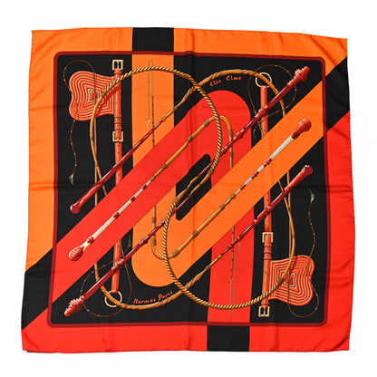 Hermes Silk Clic Clac Tattoo Scarf 90 1 of 5