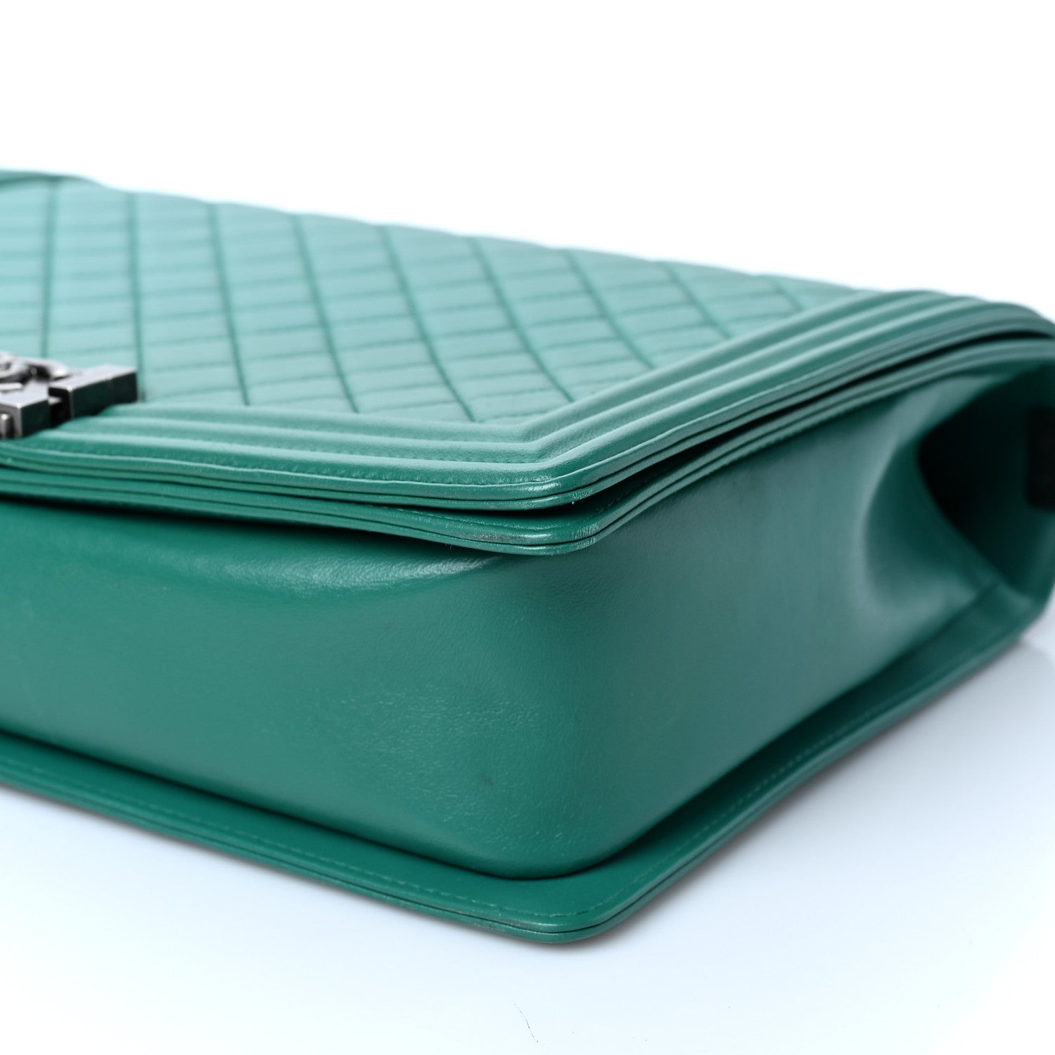 Chanel Lambskin Quilted Large Boy Flap Green 9 of 9