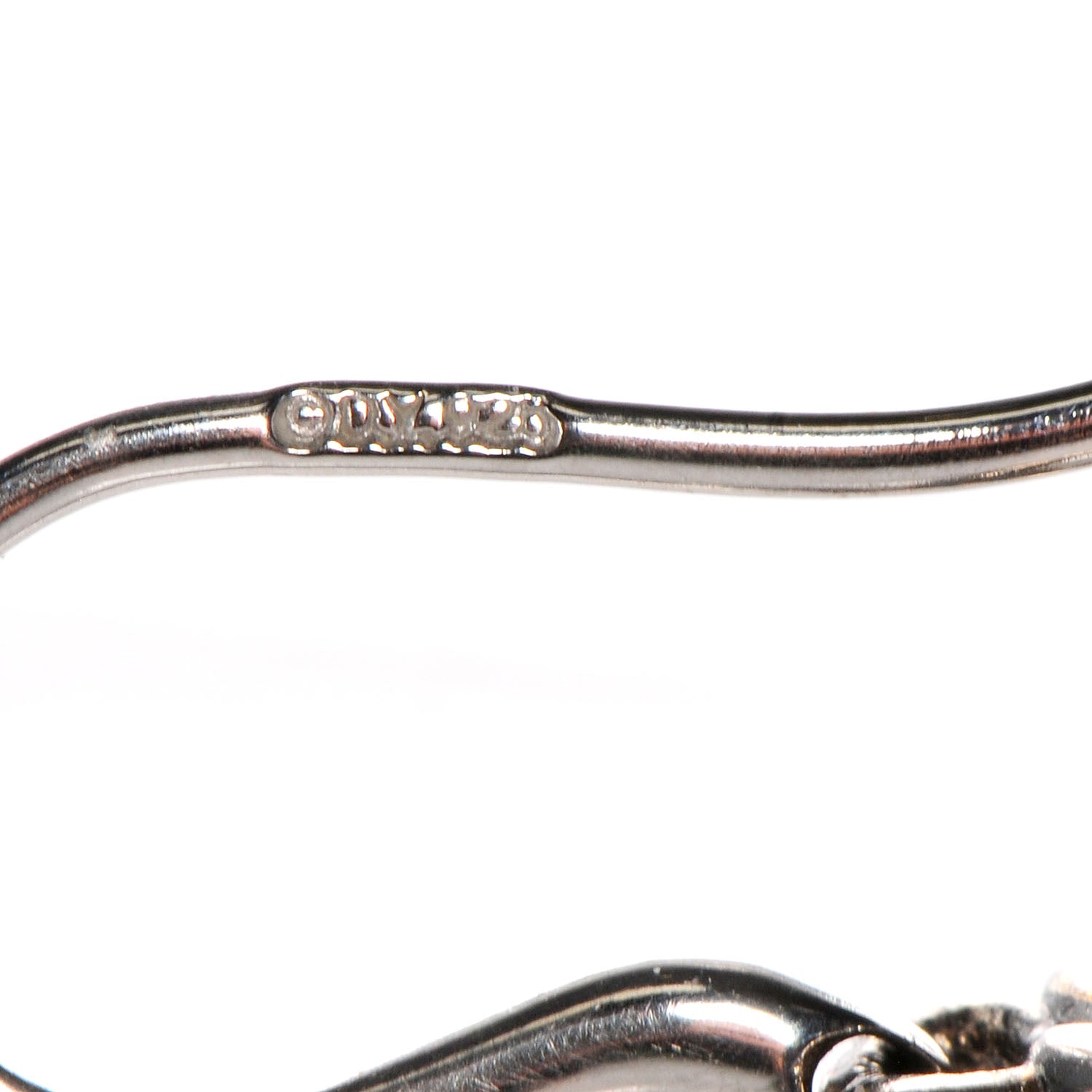 David Yurman Sterling Silver Confetti Figure Eight Pearl Drop Earrings 10mm 3 of 5