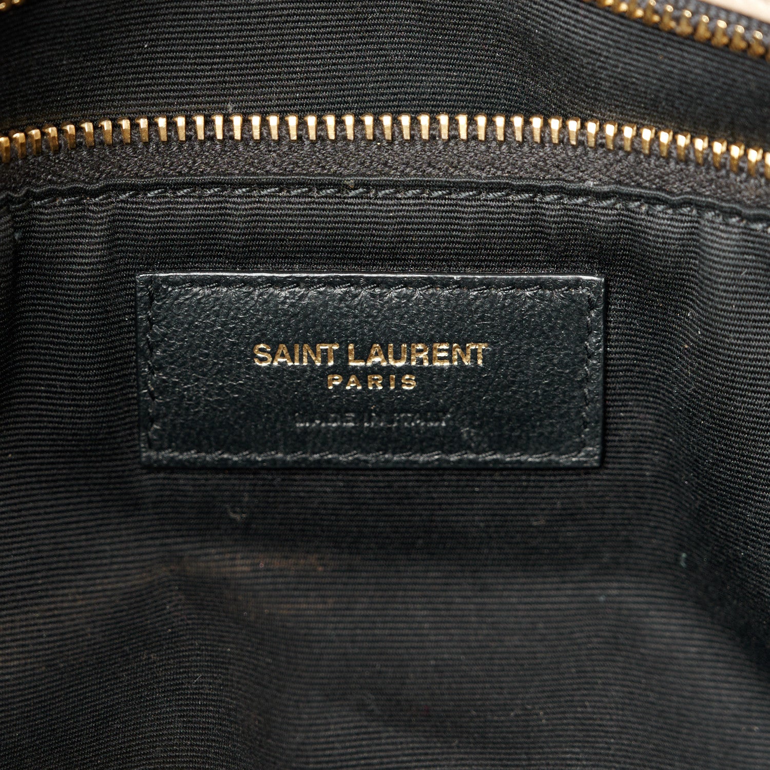 Saint Laurent Lambskin Quilted Small Loulou Puffer Monogram Chain Satchel Dark Beige 6 of 11
