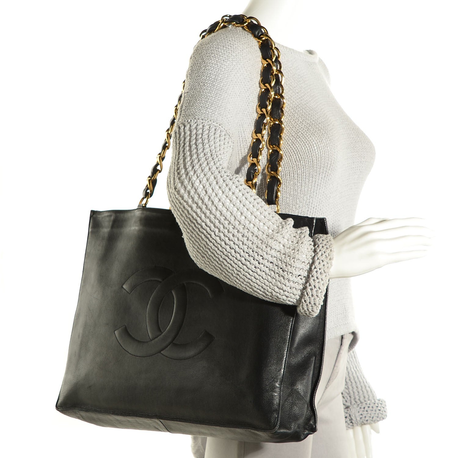 Chanel Lambskin CC Shoulder Bag Black 2 of 7