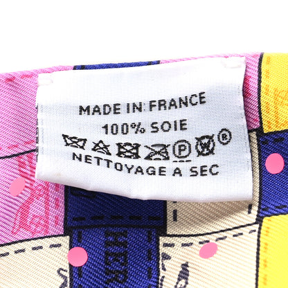 Hermes Silk Bolduc Au Carre Twilly Corail Jaune Multicolor 3 of 3