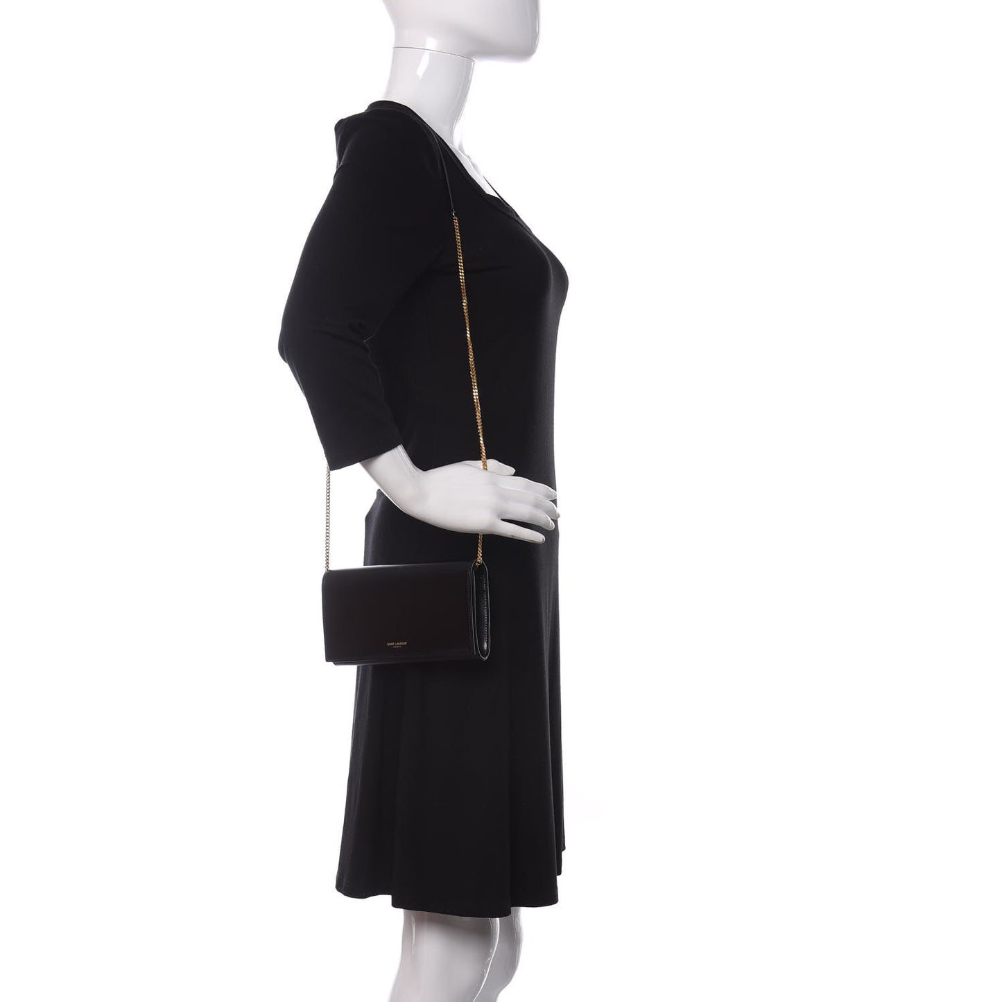 Smooth Calfskin Mini Paris Bag Black