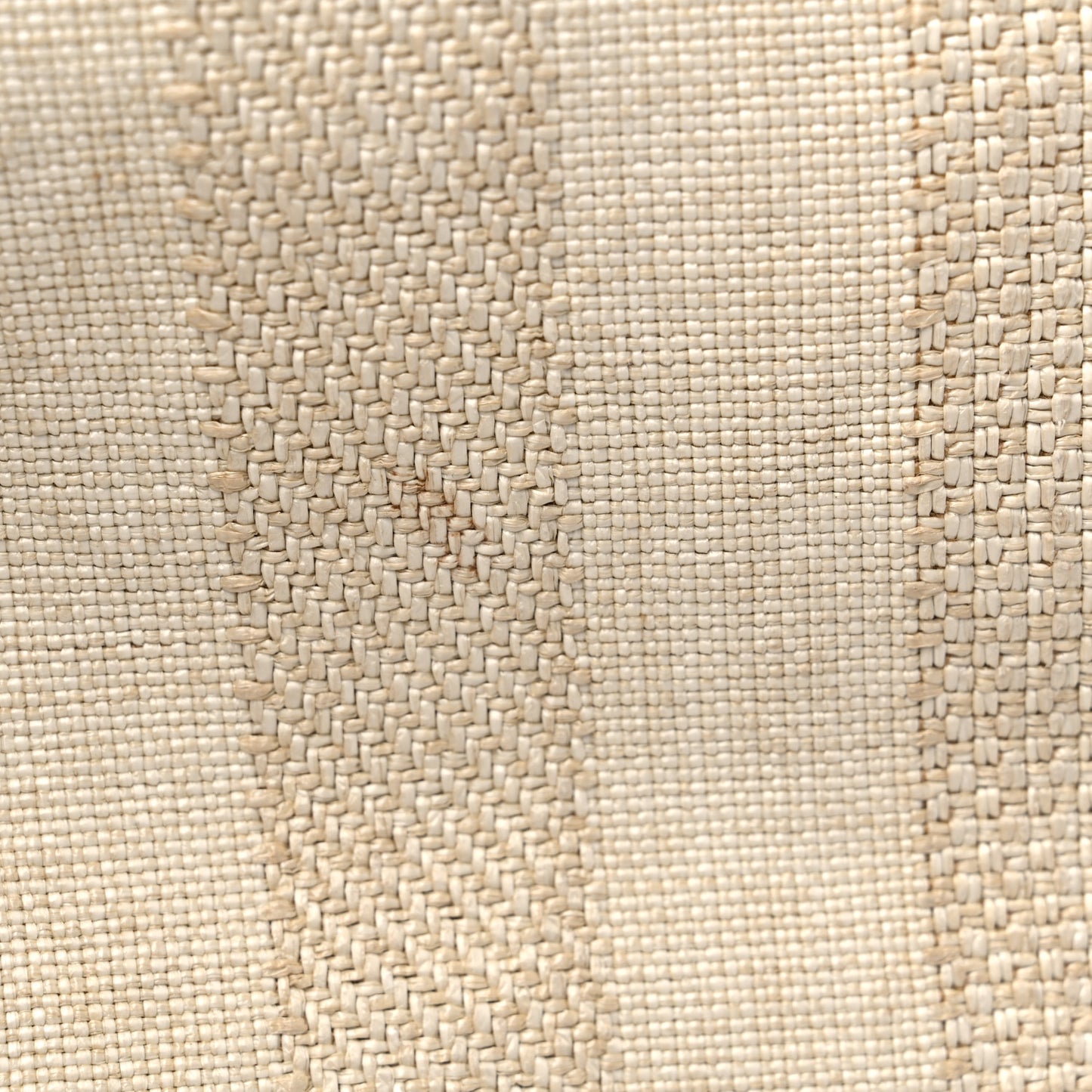 Mixed Fibers Striped Medium Deauville Tote Beige