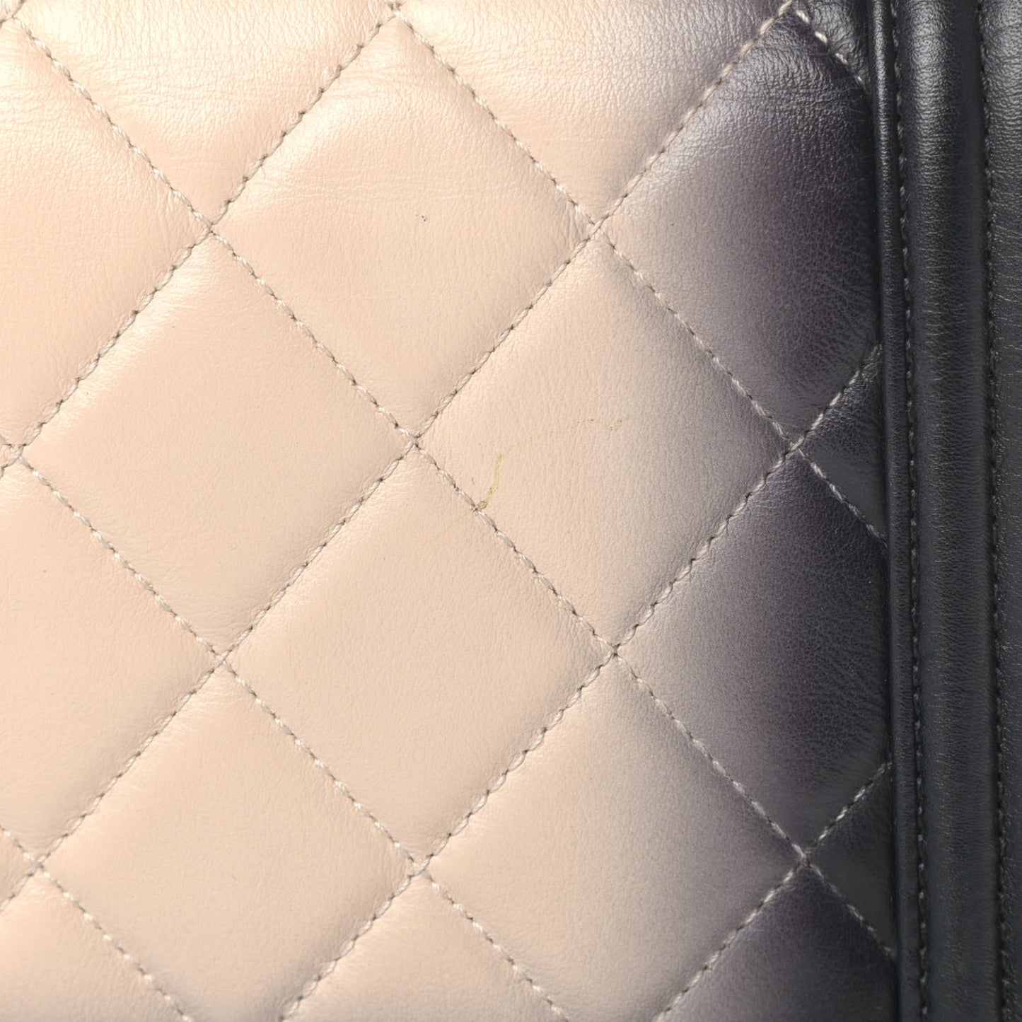Calfskin Ombre Quilted New Medium Boy Flap Black Beige
