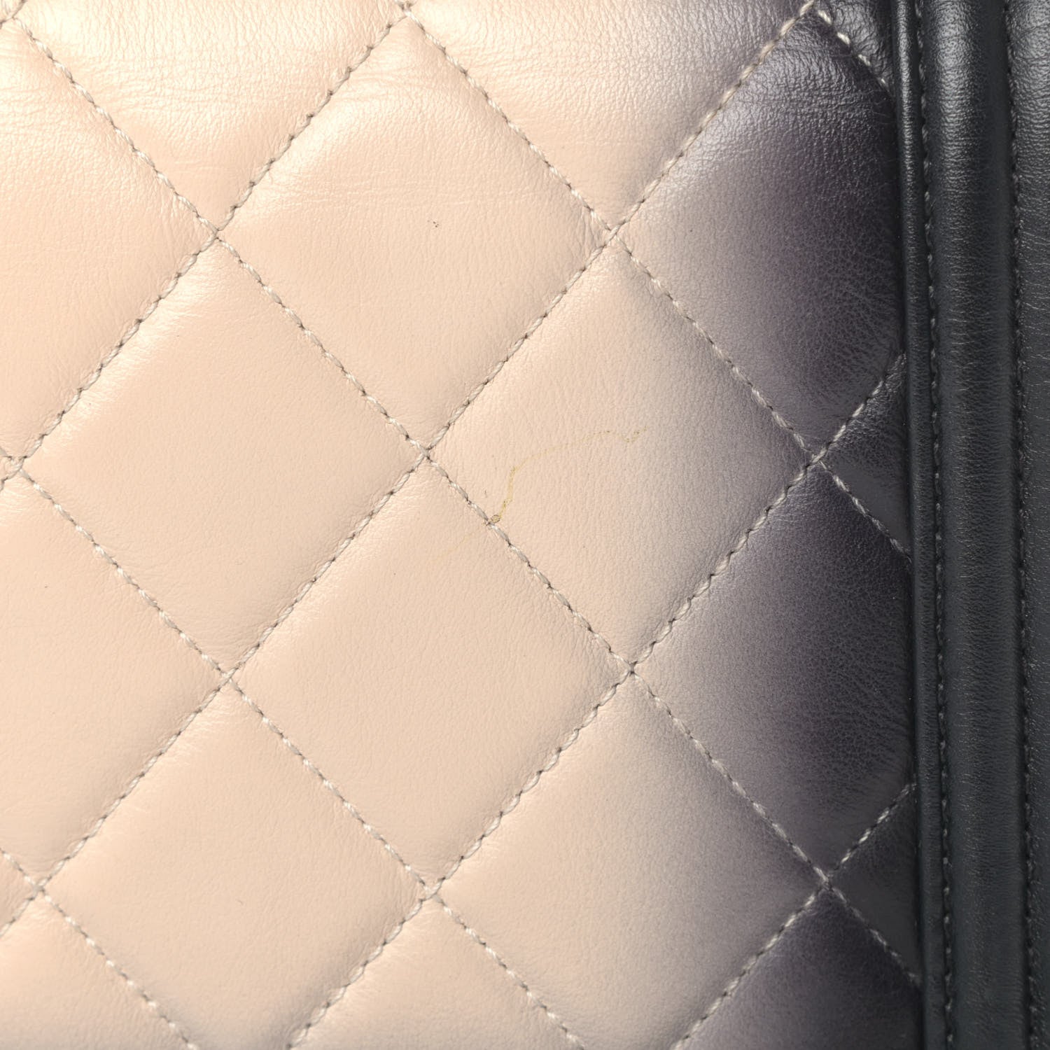 Chanel Calfskin Ombre Quilted New Medium Boy Flap Black Beige 7 of 8