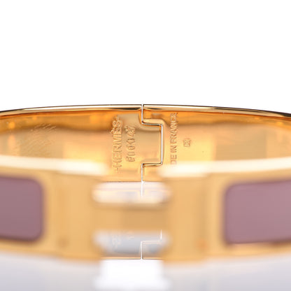 Hermes Enamel Narrow Clic Clac H Bracelet GM Bois De Rose 4 of 5