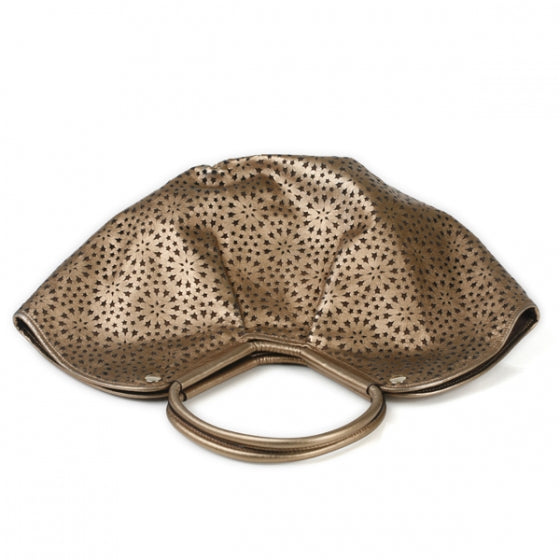 Jimmy Choo Perforated Leather Star Tote Bronze 4 of 9
