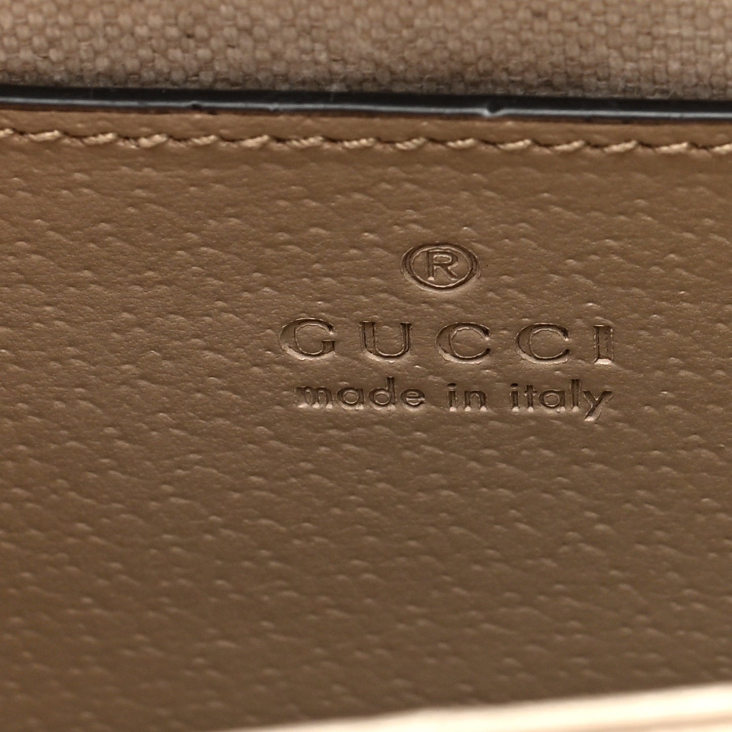 GG Supreme Monogram Textured Dollar Calfskin Web Small Ophidia Chain Shoulder Bag Beige Mystic White Oatmeal