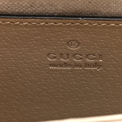 Gucci GG Supreme Monogram Textured Dollar Calfskin Web Small Ophidia Chain Shoulder Bag Beige Mystic White Oatmeal 6 of 10