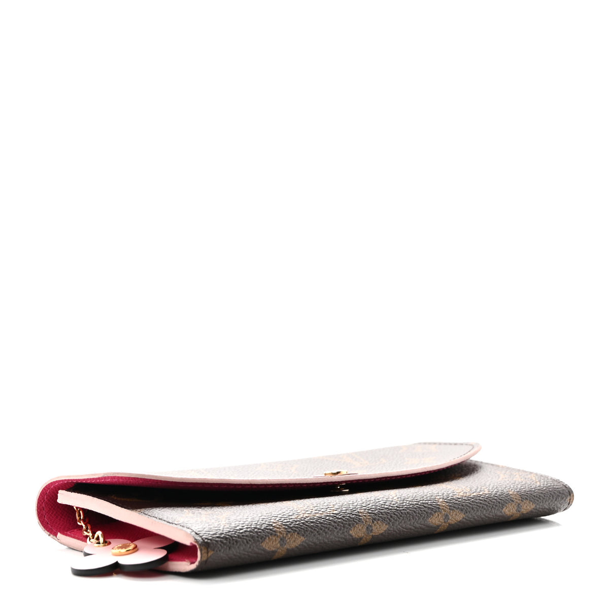 Louis Vuitton Monogram Bloom Flower Emilie Wallet Fuchsia 4 of 6