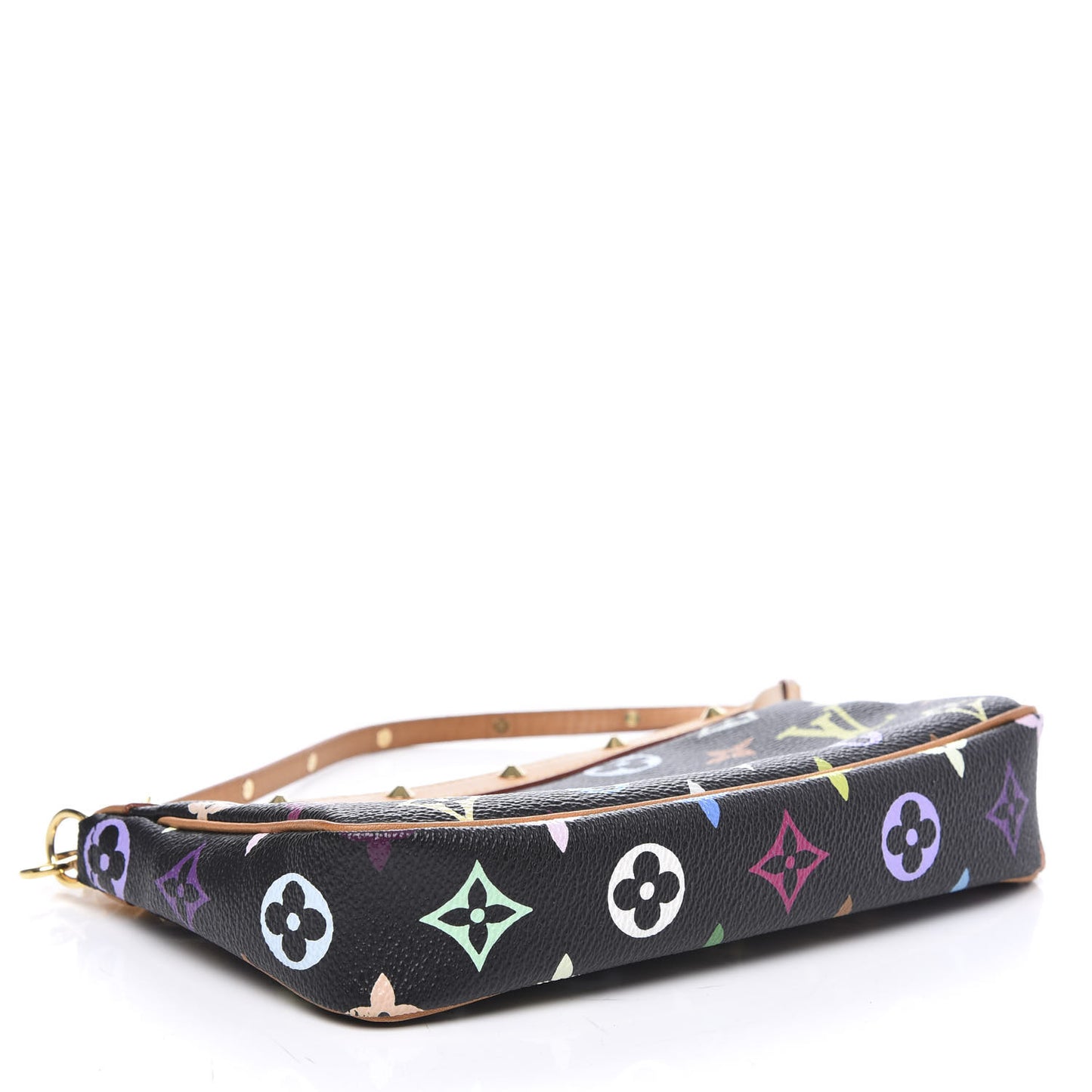 Monogram Multicolor Pochette Accessories Black