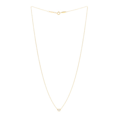 Tiffany 18K Yellow Gold Diamond .17ct Elsa Peretti Diamonds by the Yard Pendant Necklace 3 of 4