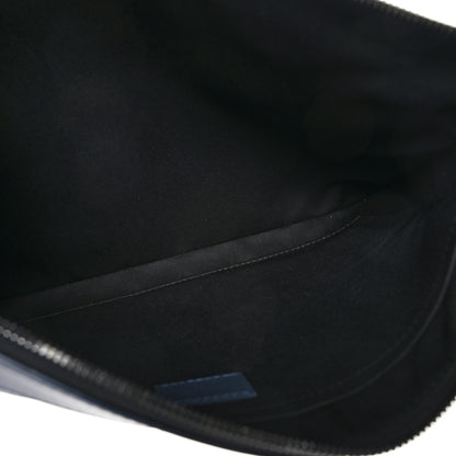 Louis Vuitton Monogram Shadow Discovery Pochette GM Blue 5 of 7