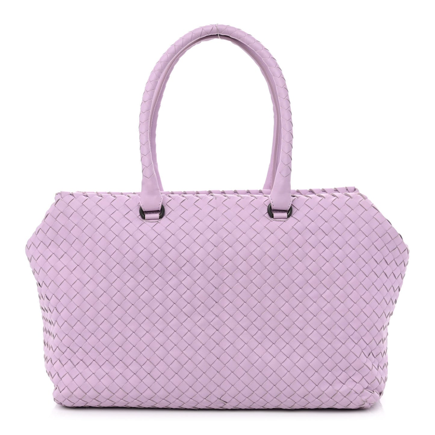 Nappa Intrecciato Brick Tote Parme