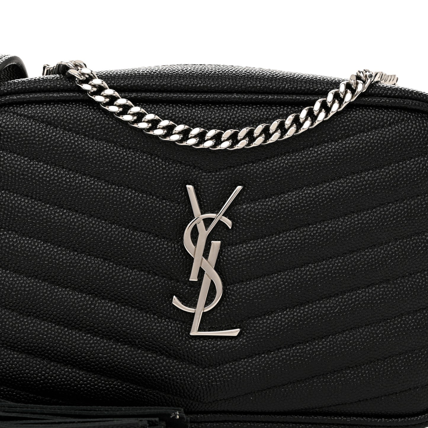 Grain De Poudre Matelasse Monogram Mini Lou Camera Bag Black