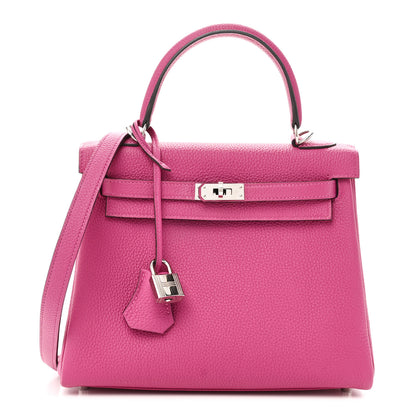 Hermes Togo Kelly Retourne 25 Rose Pourpre 1 of 10