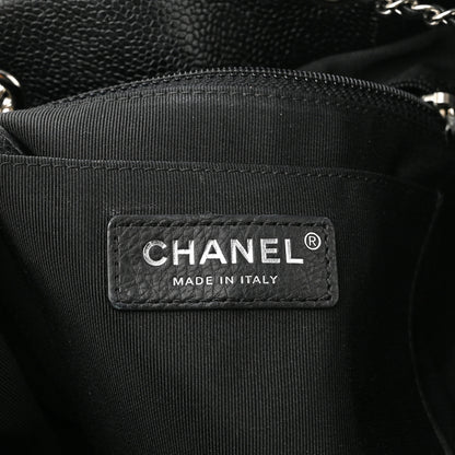 Chanel Caviar Quilted Small Chain Bucket Bag Black 5 of 9