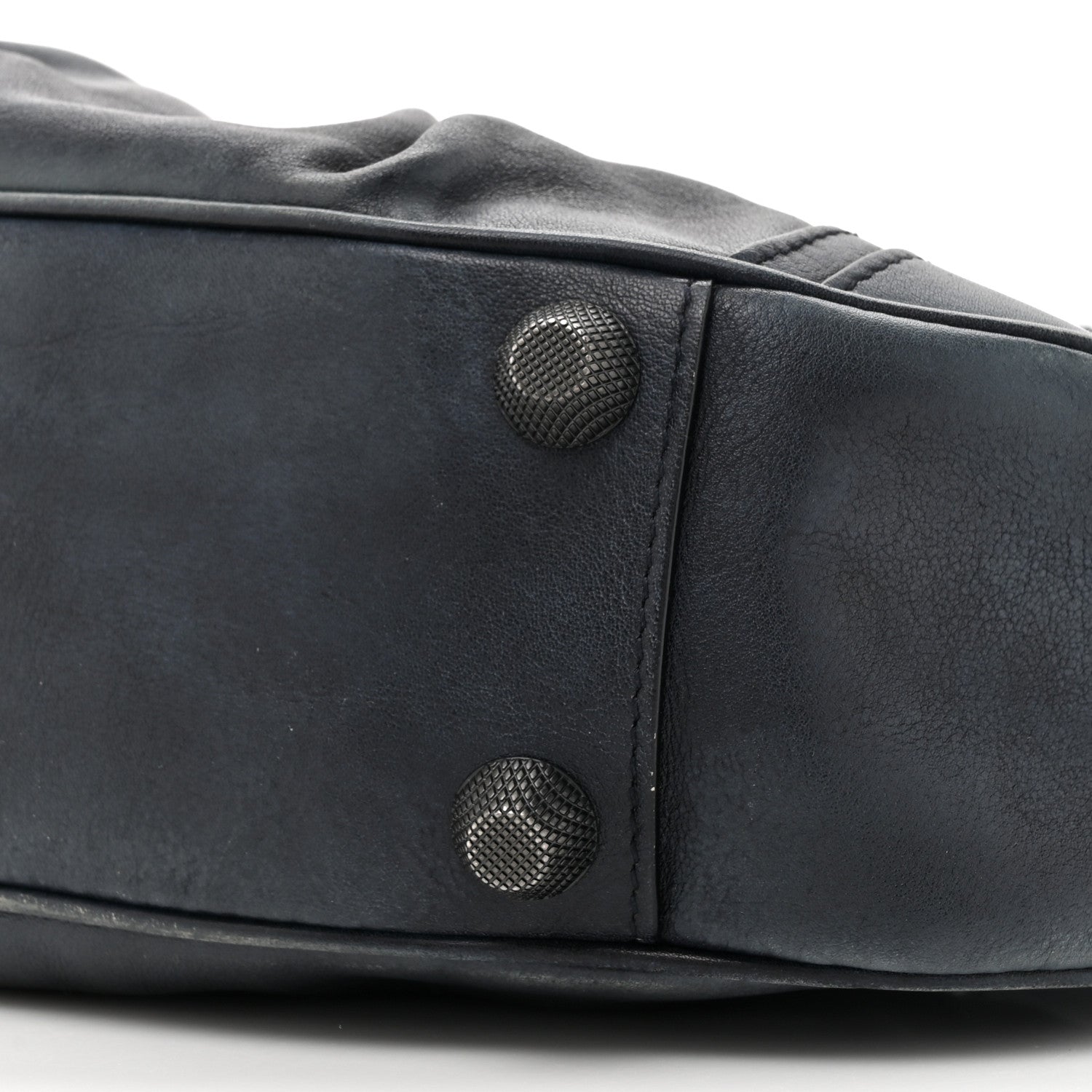 Balenciaga Used Calfskin Small Le Cagole Shoulder Bag Navy 9 of 14