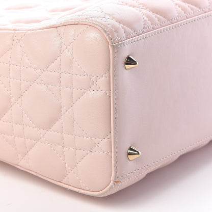 Christian Dior Lambskin Cannage Medium Lady Dior Light Pink 8 of 10