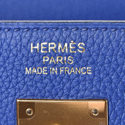 Hermes Togo Kelly Retourne 35 Bleu Electrique 25 of 37