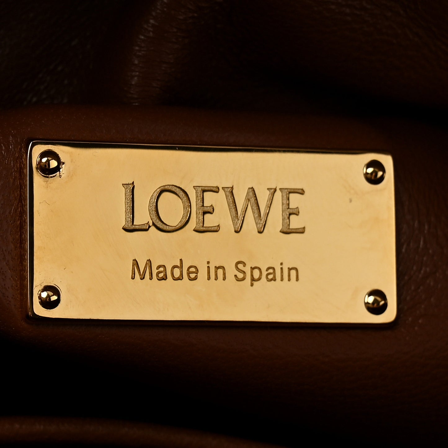 Nappa Lambskin Small Featherlight Puzzle Bag Pecan