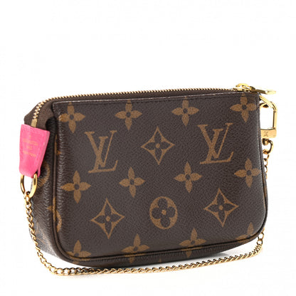Louis Vuitton Monogram 2019 Christmas Animation Mini Courchevel Pochette Accessories Fuchsia 3 of 8