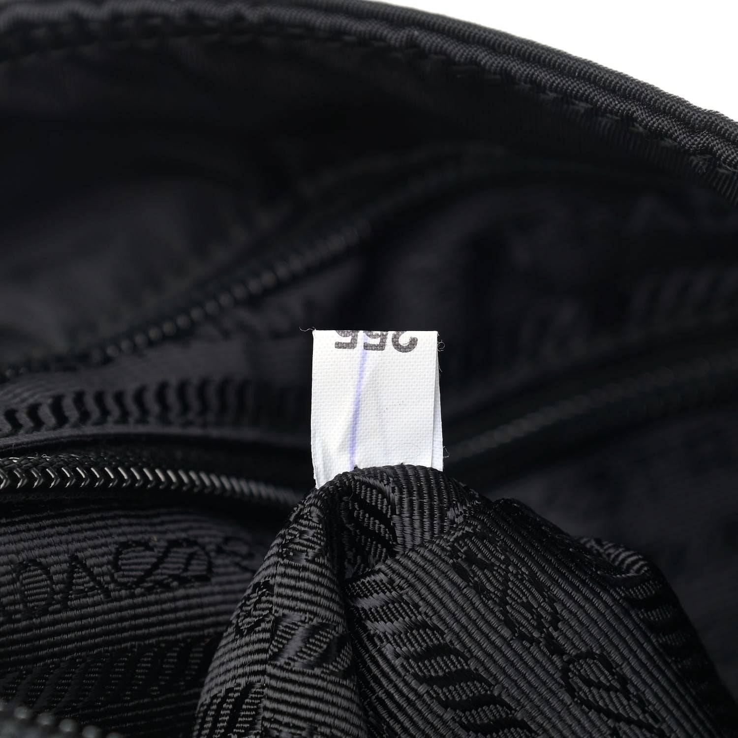 Prada Nylon New Vela Studded Tote Black Fuoco 12 of 12