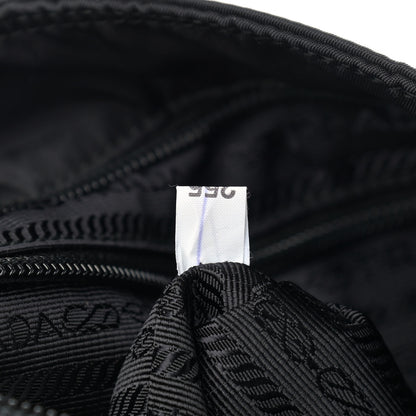 Prada Nylon New Vela Studded Tote Black Fuoco 12 of 12