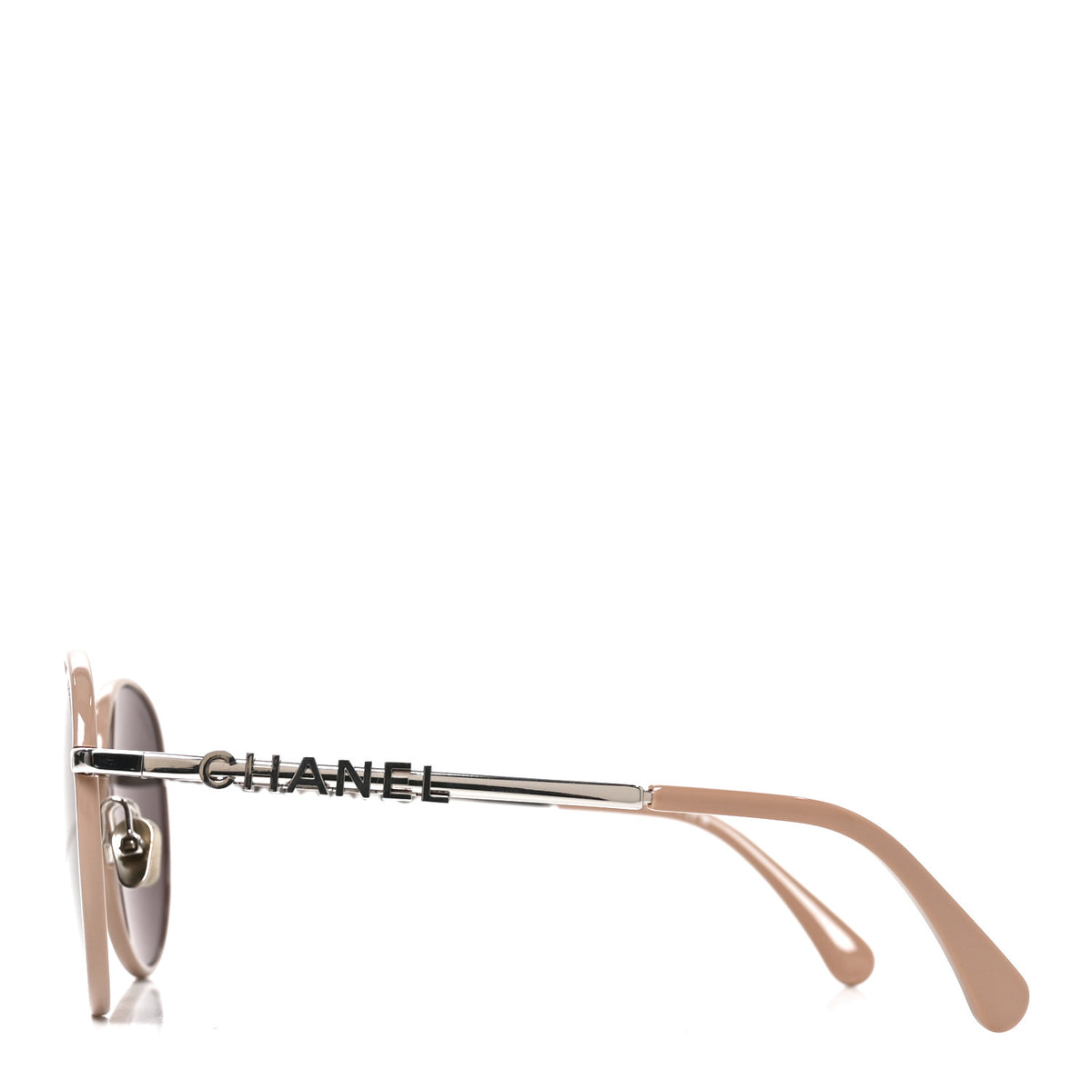 Chanel Metal Pantos Sunglasses 4282 Silver Beige 3 of 7