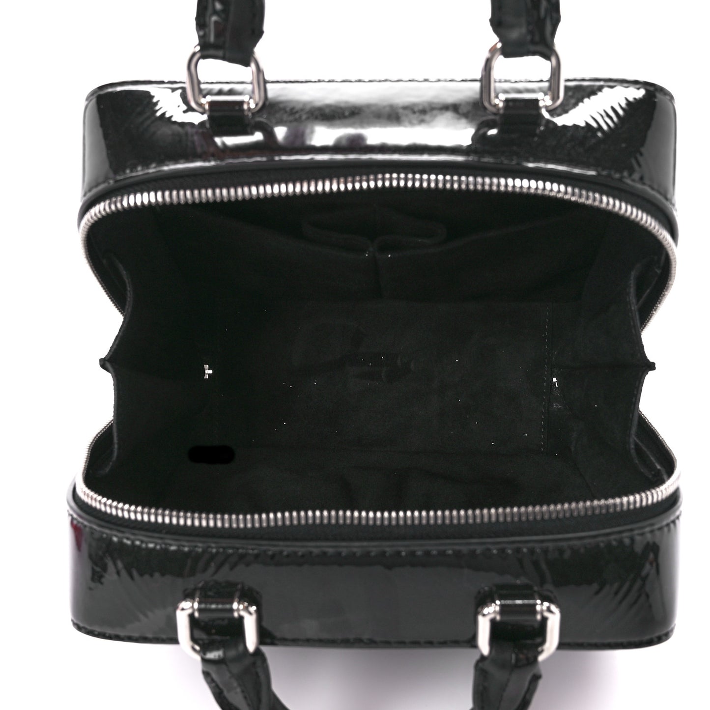 Patent Quilted Travel Kit Vanity Case Black