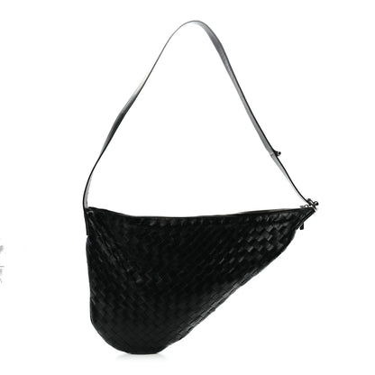 Bottega Veneta Calfskin Intrecciato Virgule Black 1 of 13