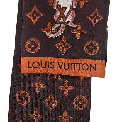 Louis Vuitton Silk Catogram Classic Bandeau Marron 3 of 4