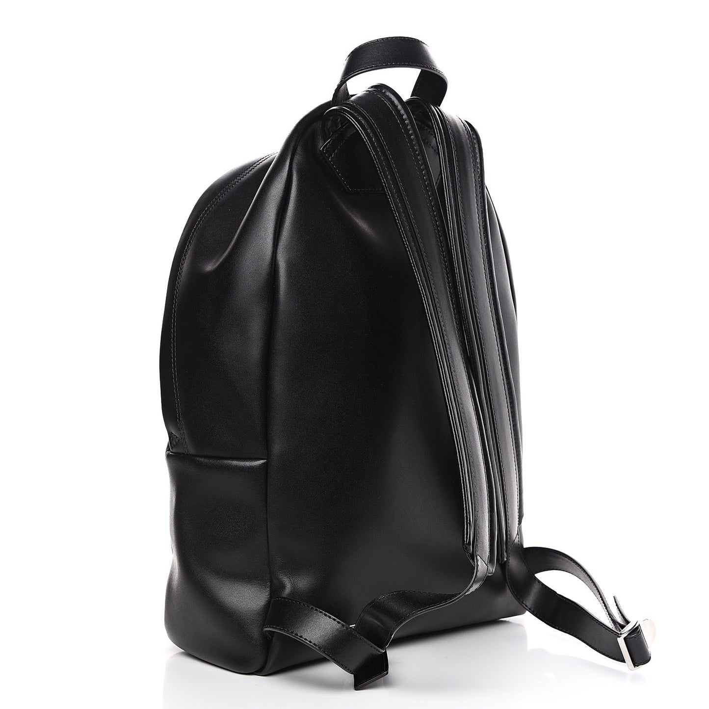 Calfskin Love Print Backpack Black