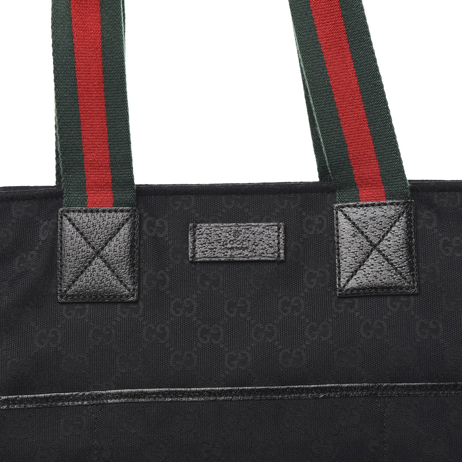 Gucci Monogram Web Large Diaper Tote Black 10 of 10