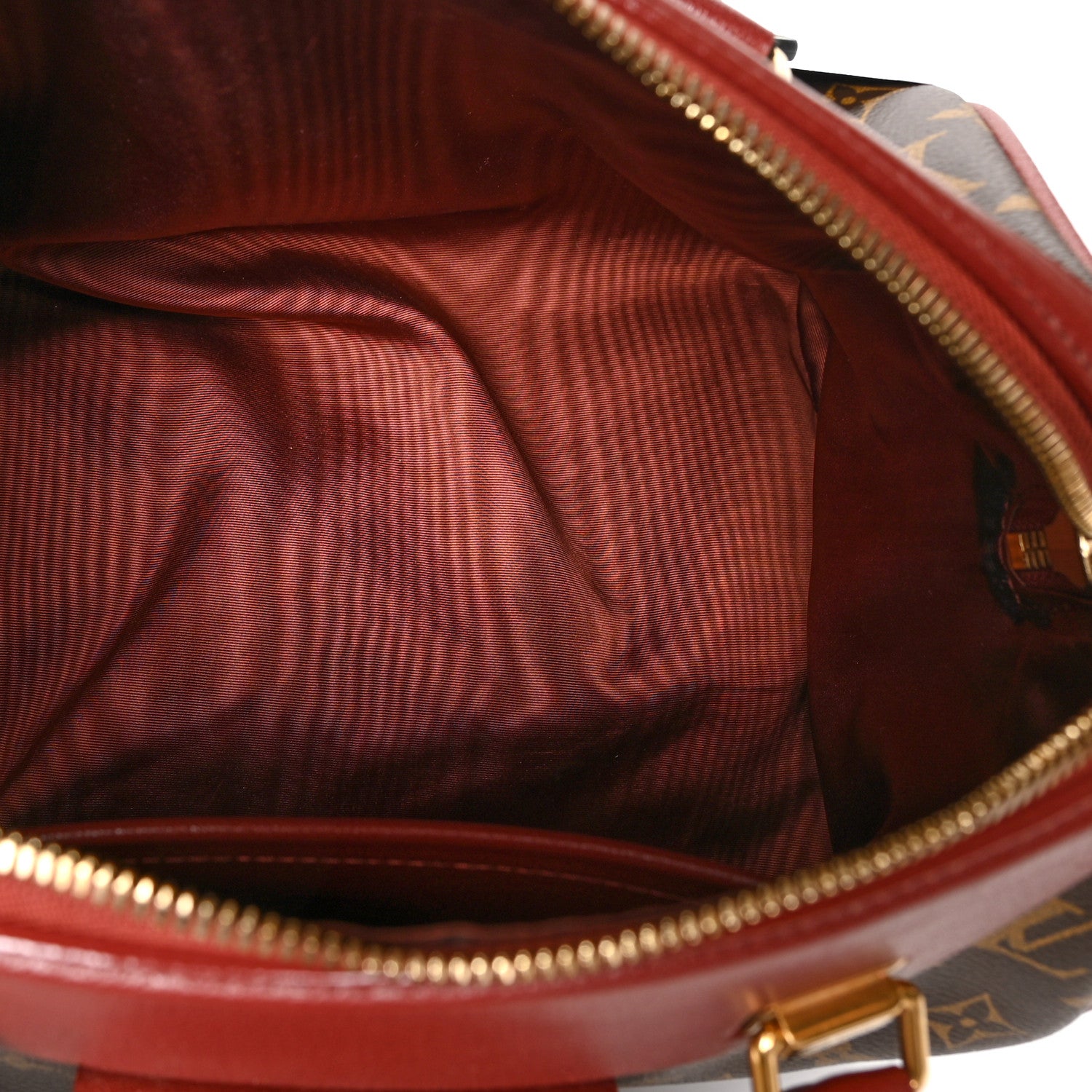 Louis Vuitton Monogram Golden Arrow Speedy Burgundy 4 of 13