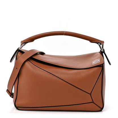Loewe Calfskin Small Puzzle Bag Tan 1 of 11