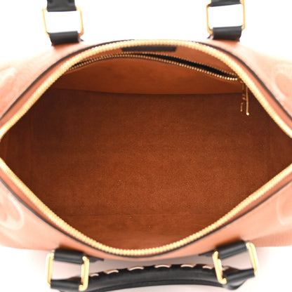 Louis Vuitton Empreinte Monogram Giant Wild At Heart Speedy Bandouliere 25 Caramel 5 of 9