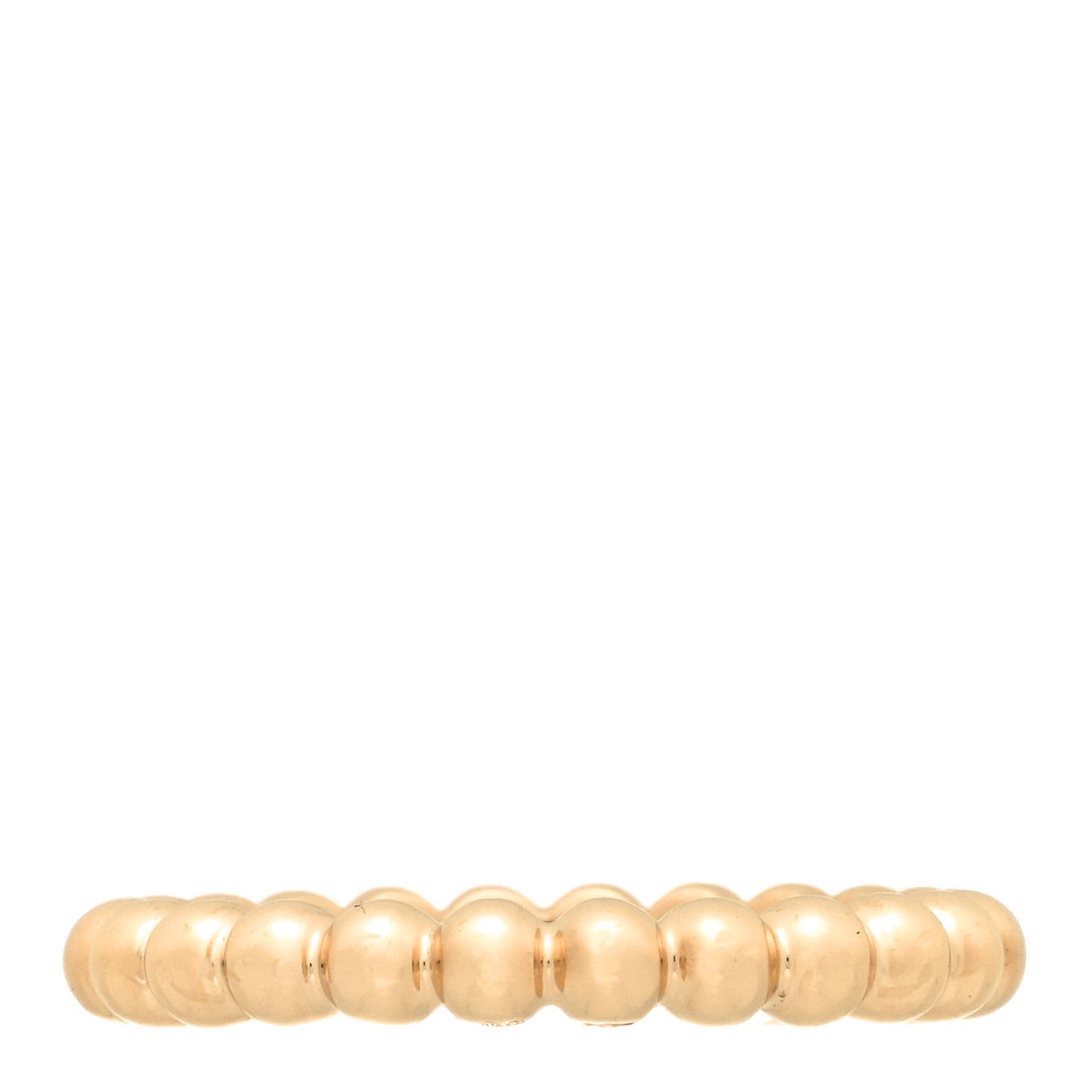 18K Yellow Gold Medium Perlee Ring 52 6