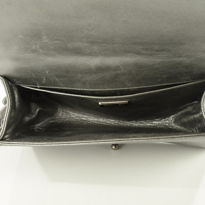 Chanel Lambskin Embellished Medium Boy Flap Silver 8 of 8