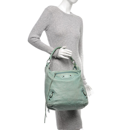 Balenciaga Agneau Classic Hardware Day Hobo Maldives 2 of 9