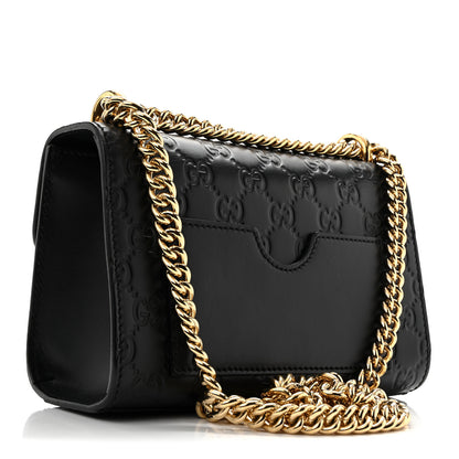 Gucci Guccissima Small Padlock Shoulder Bag Black 3 of 12