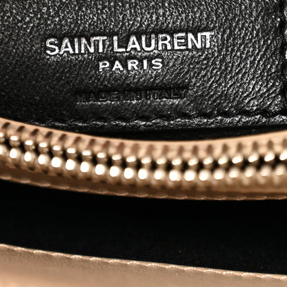 Saint Laurent Calfskin Y Quilted Monogram Small Loulou Chain Satchel Dark Beige 6 of 12