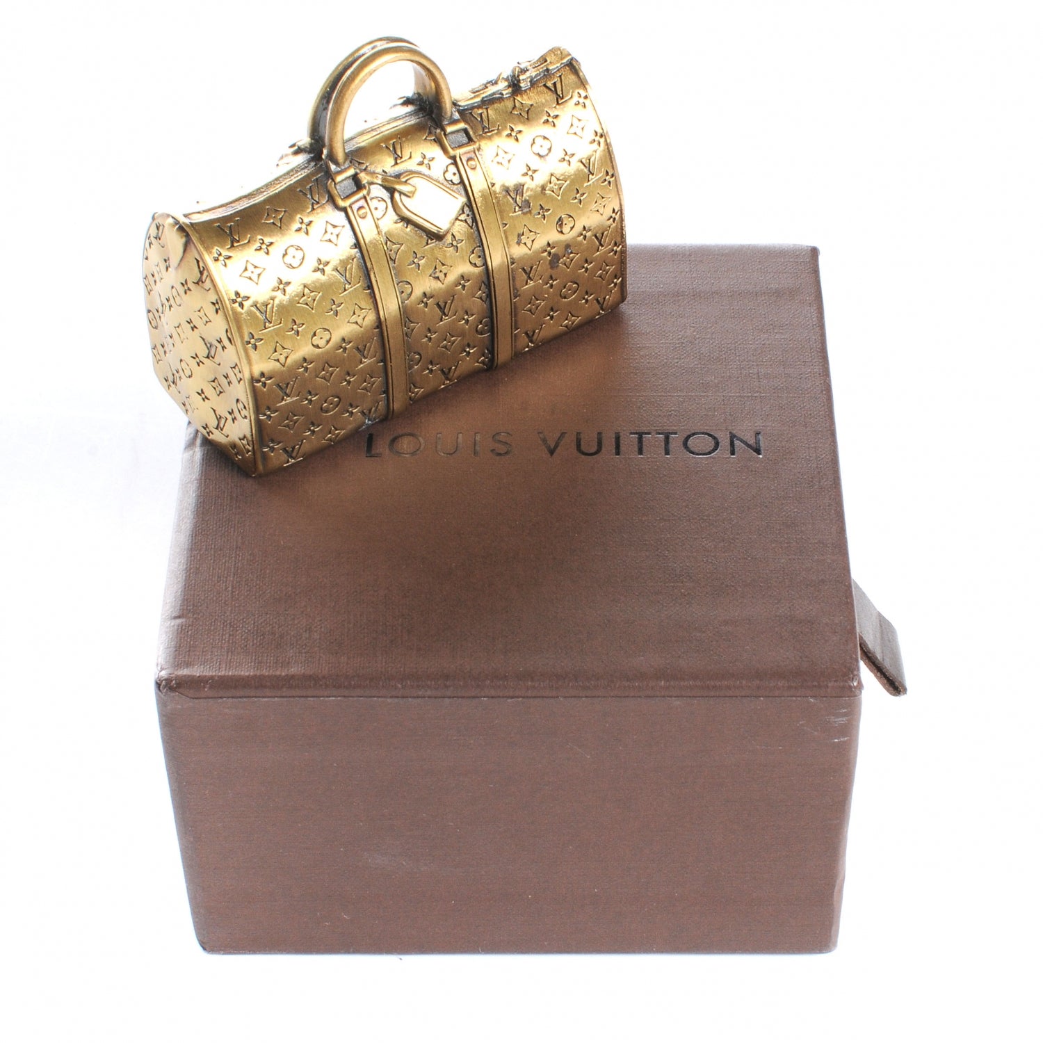 Louis Vuitton Brass Keepall Paperweight VIP Gift 2 of 5
