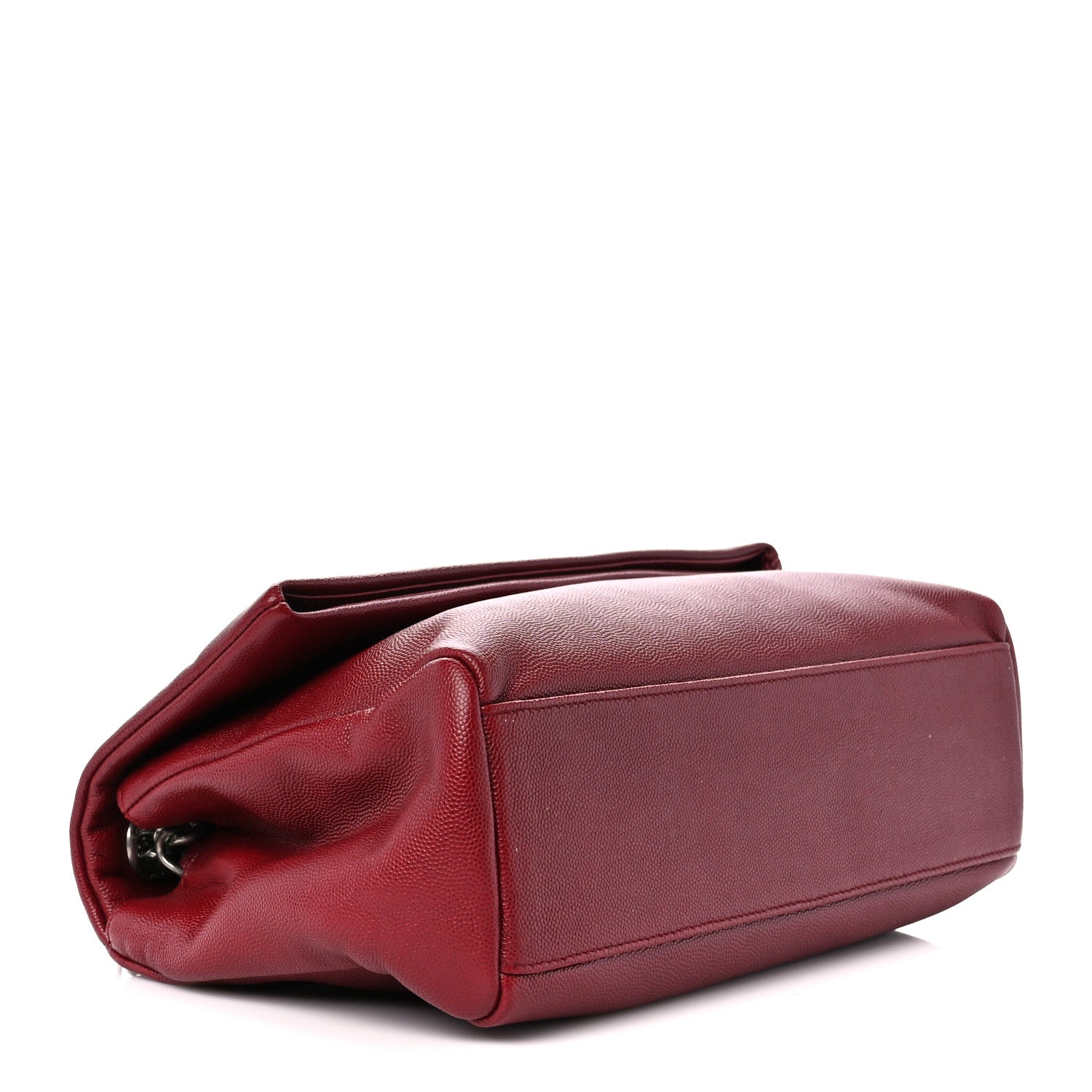Saint Laurent Grain De Poudre Medium West Hollywood Monogram Fold-Over Palissandre 4 of 16