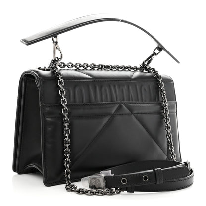 Christian Dior Lambskin Maxi Cannage 30 Montaigne Chain Top Handle Bag Black 3 of 7